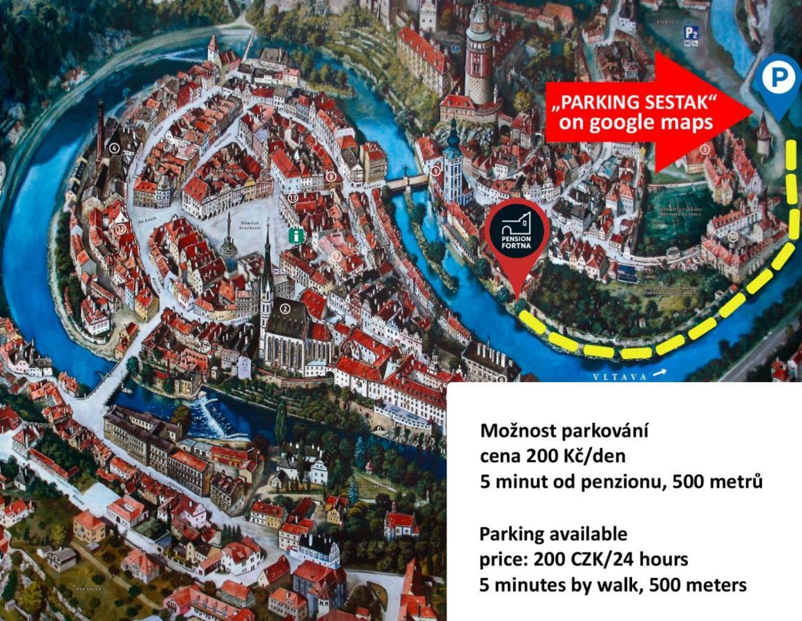 Pension Fortna Český Krumlov Buitenkant foto